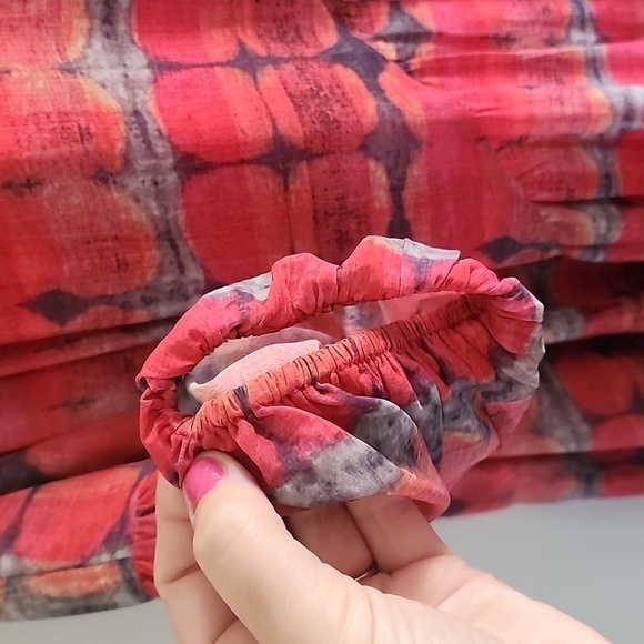 Soft Surroundings Red Boho Maxi Dress size Large - Picture 5 of 6